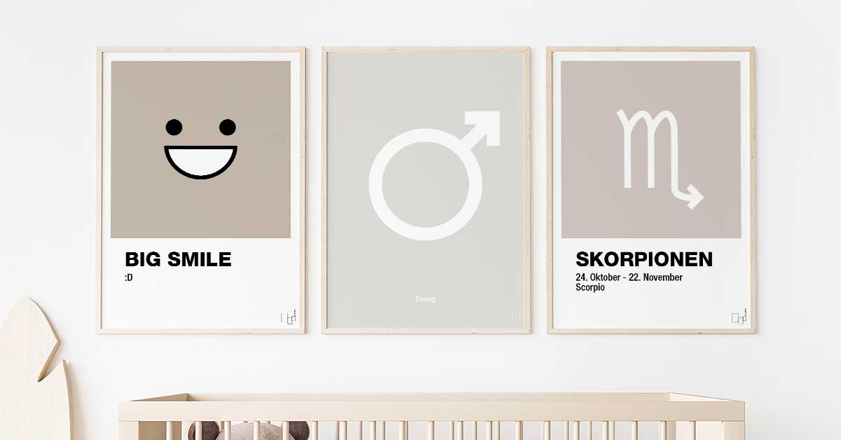 Plakater til Børneværelset