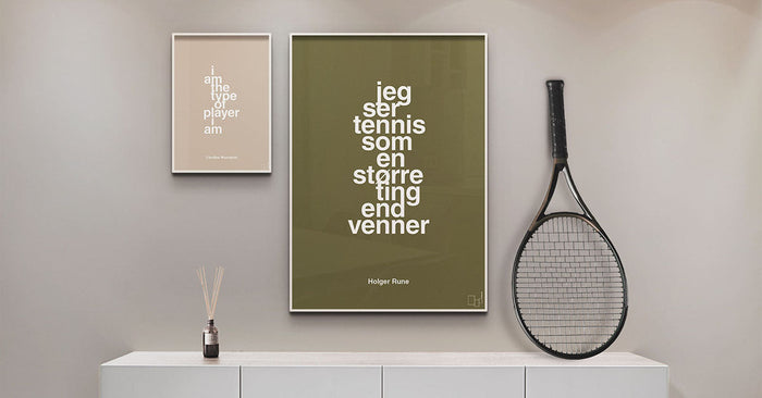 Plakater med Tennis
