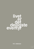 plakat: livet er det dejligste eventyr - battleship gray-Forfatter-A1two3