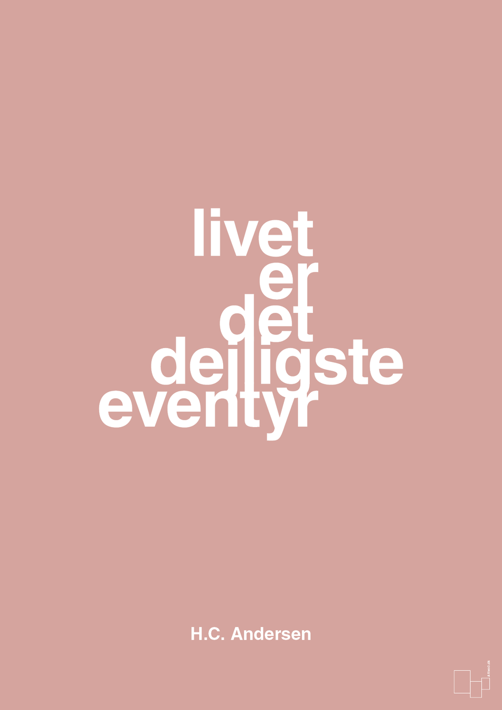 plakat: livet er det dejligste eventyr - bubble shell-Forfatter-A1two3