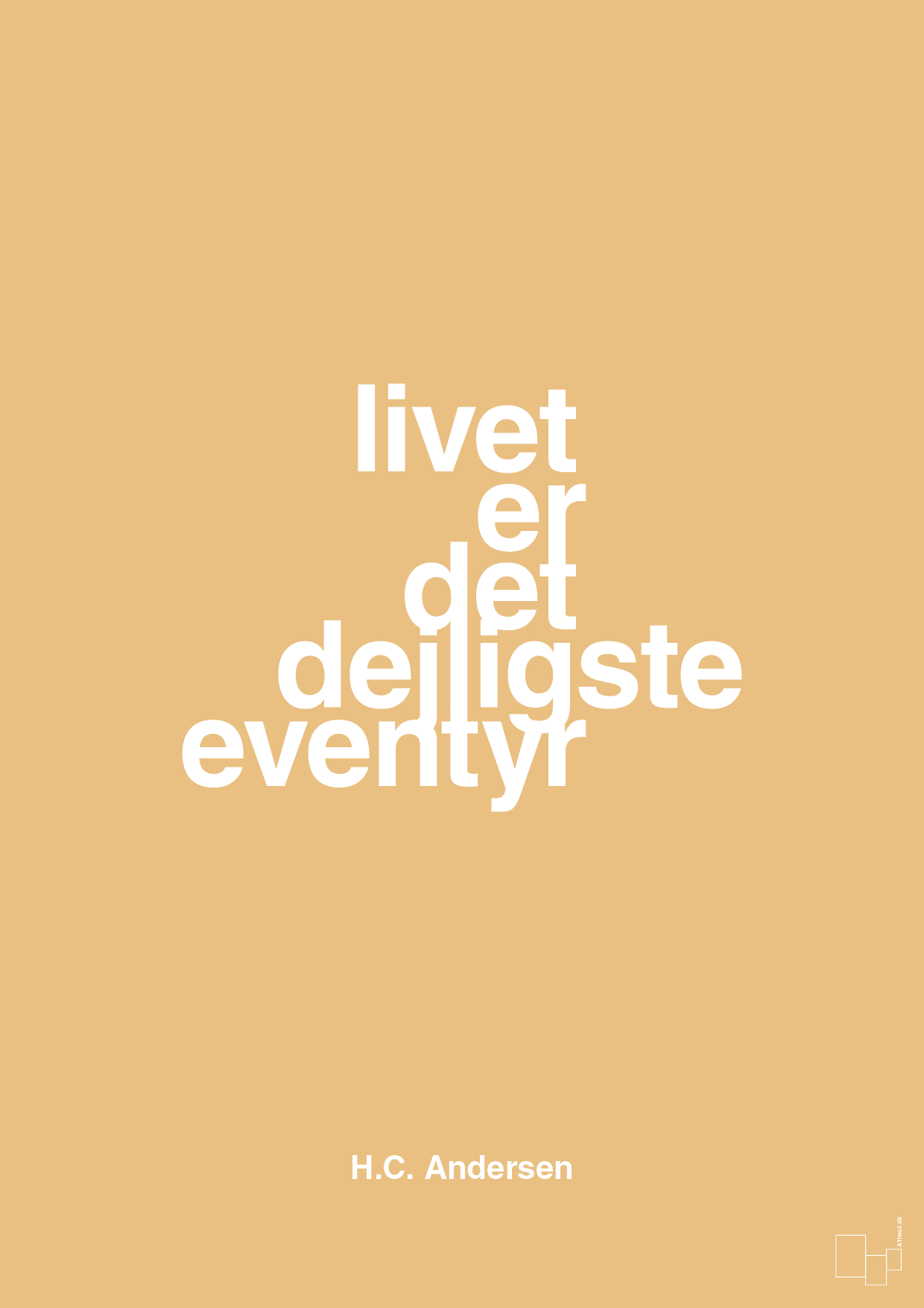 plakat: livet er det dejligste eventyr - charismatic-Forfatter-A1two3