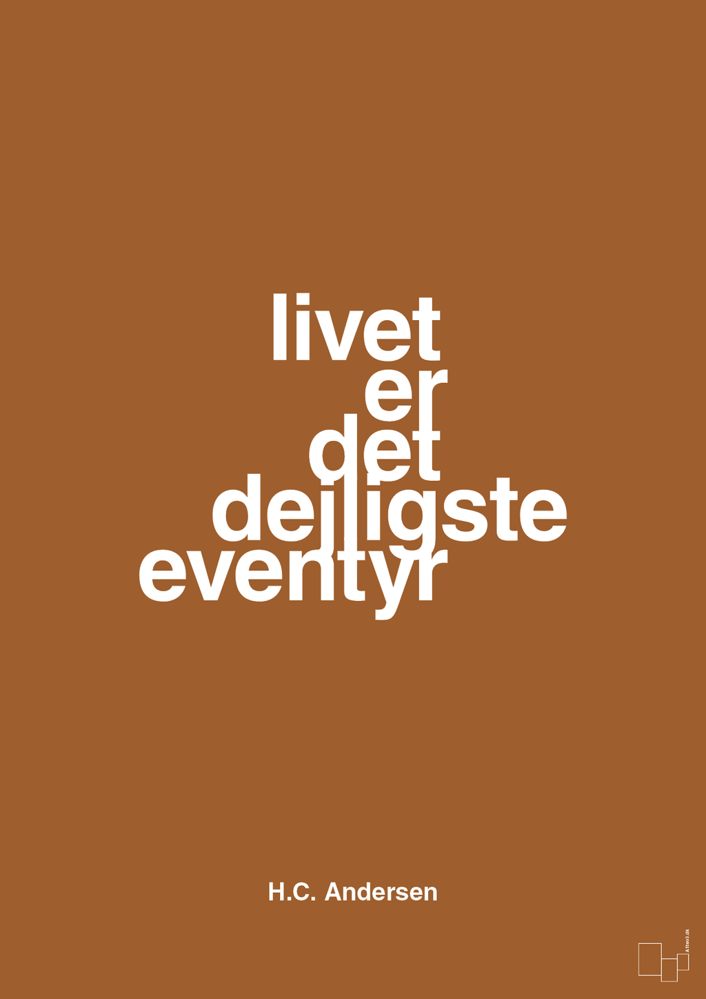 plakat: livet er det dejligste eventyr - cognac-Forfatter-A1two3