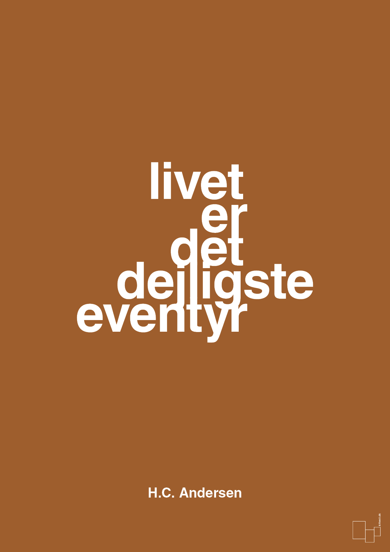 plakat: livet er det dejligste eventyr - cognac-Forfatter-A1two3