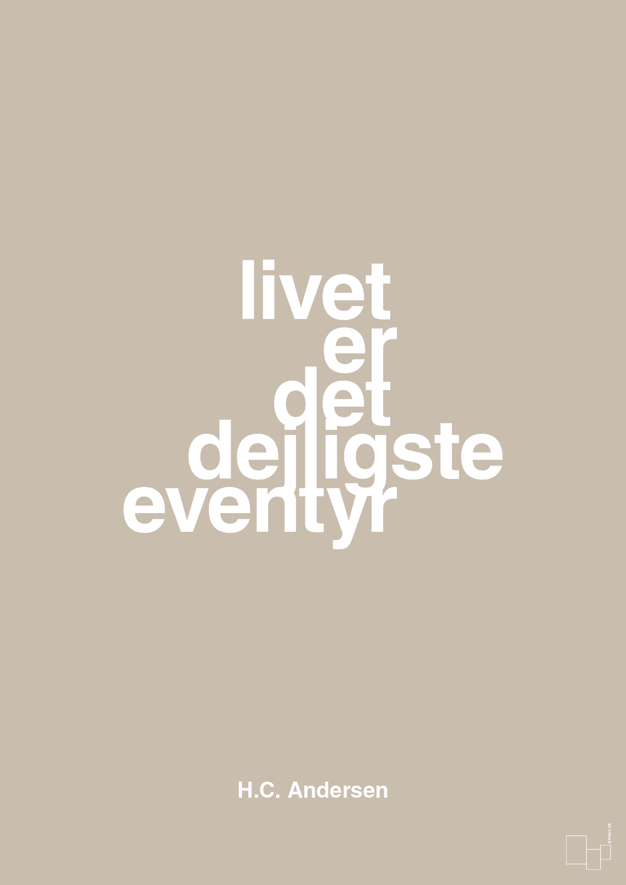 plakat: livet er det dejligste eventyr - creamy mushroom-Forfatter-A1two3