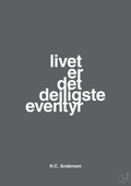 plakat: livet er det dejligste eventyr - graphic charcoal-Forfatter-A1two3