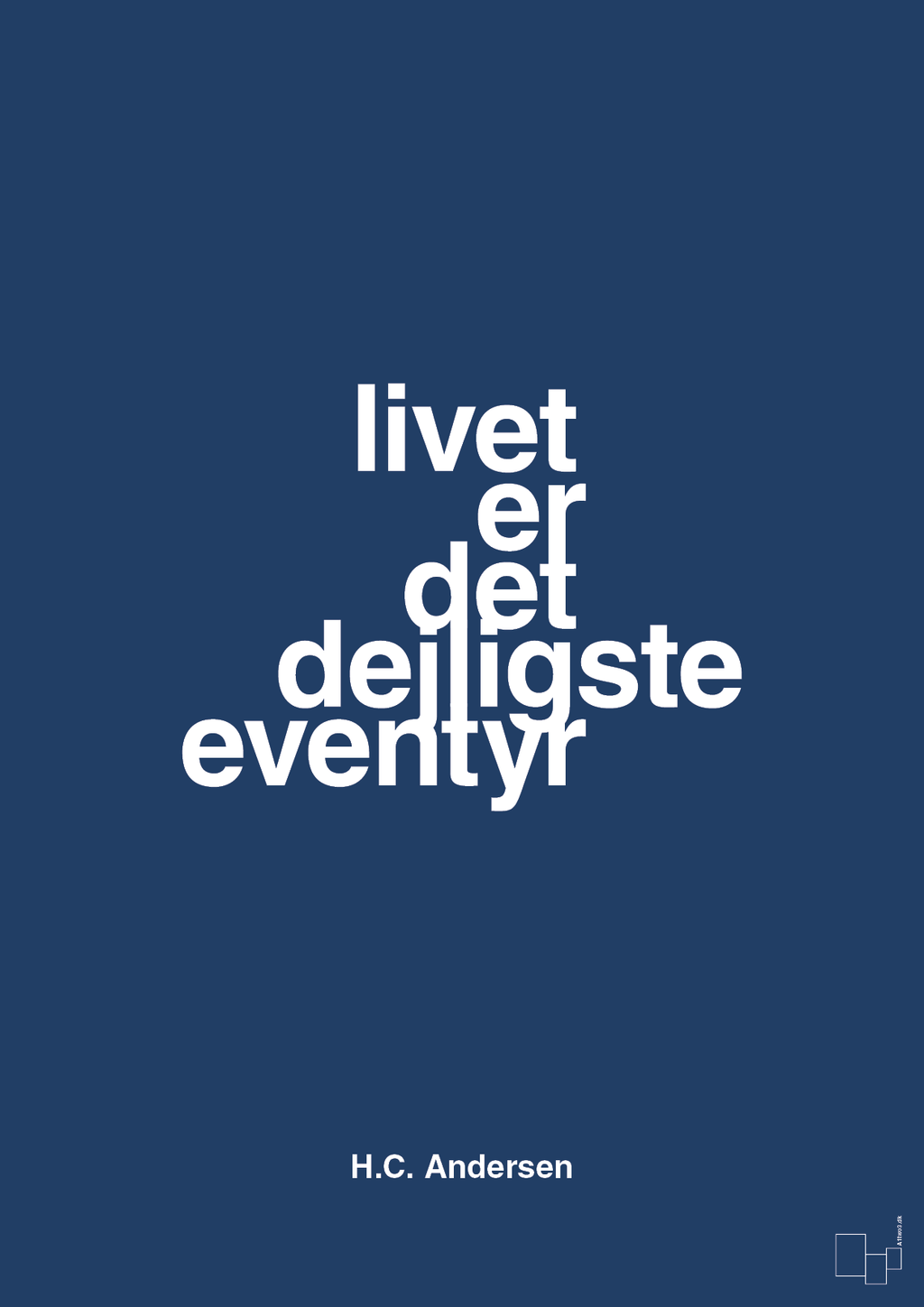 plakat: livet er det dejligste eventyr - lapis blue-Forfatter-A1two3