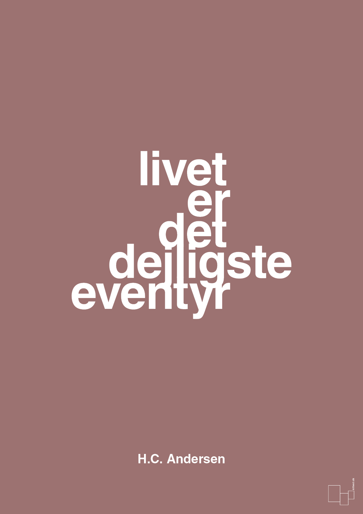 plakat: livet er det dejligste eventyr - plum-Forfatter-A1two3