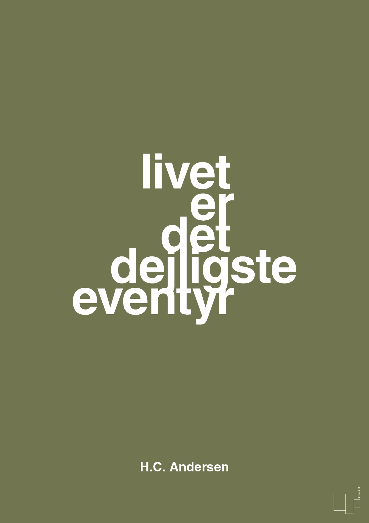 plakat: livet er det dejligste eventyr - secret meadow-Forfatter-A1two3