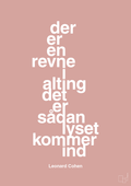 plakat: der er en revne i alting det er sådan lyset kommer ind - bubble shell-Musiker-A1two3
