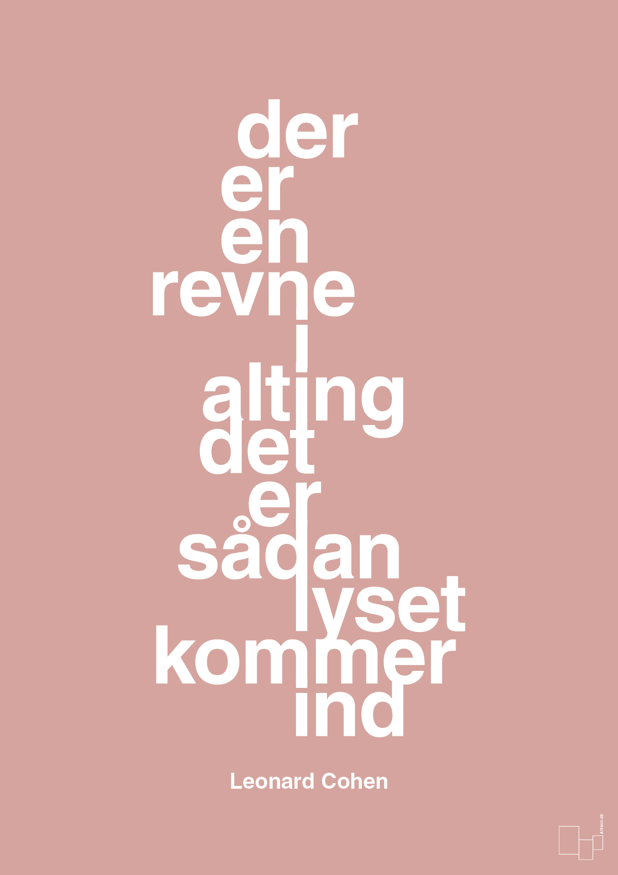 plakat: der er en revne i alting det er sådan lyset kommer ind - bubble shell-Musiker-A1two3
