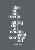 plakat: der er en revne i alting det er sådan lyset kommer ind - graphic charcoal-Musiker-A1two3