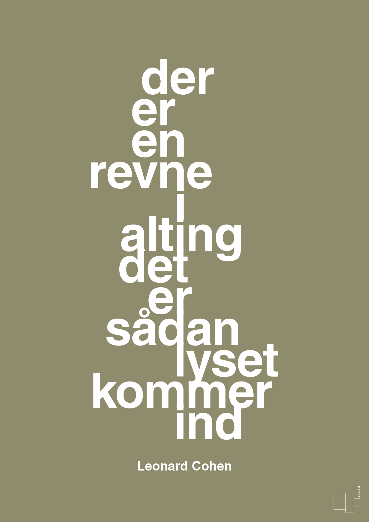 plakat: der er en revne i alting det er sådan lyset kommer ind - misty forrest-Musiker-A1two3