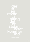 plakat: der er en revne i alting det er sådan lyset kommer ind - painters white-Musiker-A1two3
