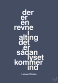 Der er en revne i alting det er sådan lyset kommer ind - petrol-Musiker-A1two3