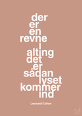 plakat: der er en revne i alting det er sådan lyset kommer ind - powder-Musiker-A1two3