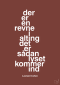 plakat: der er en revne i alting det er sådan lyset kommer ind - red pepper-Musiker-A1two3
