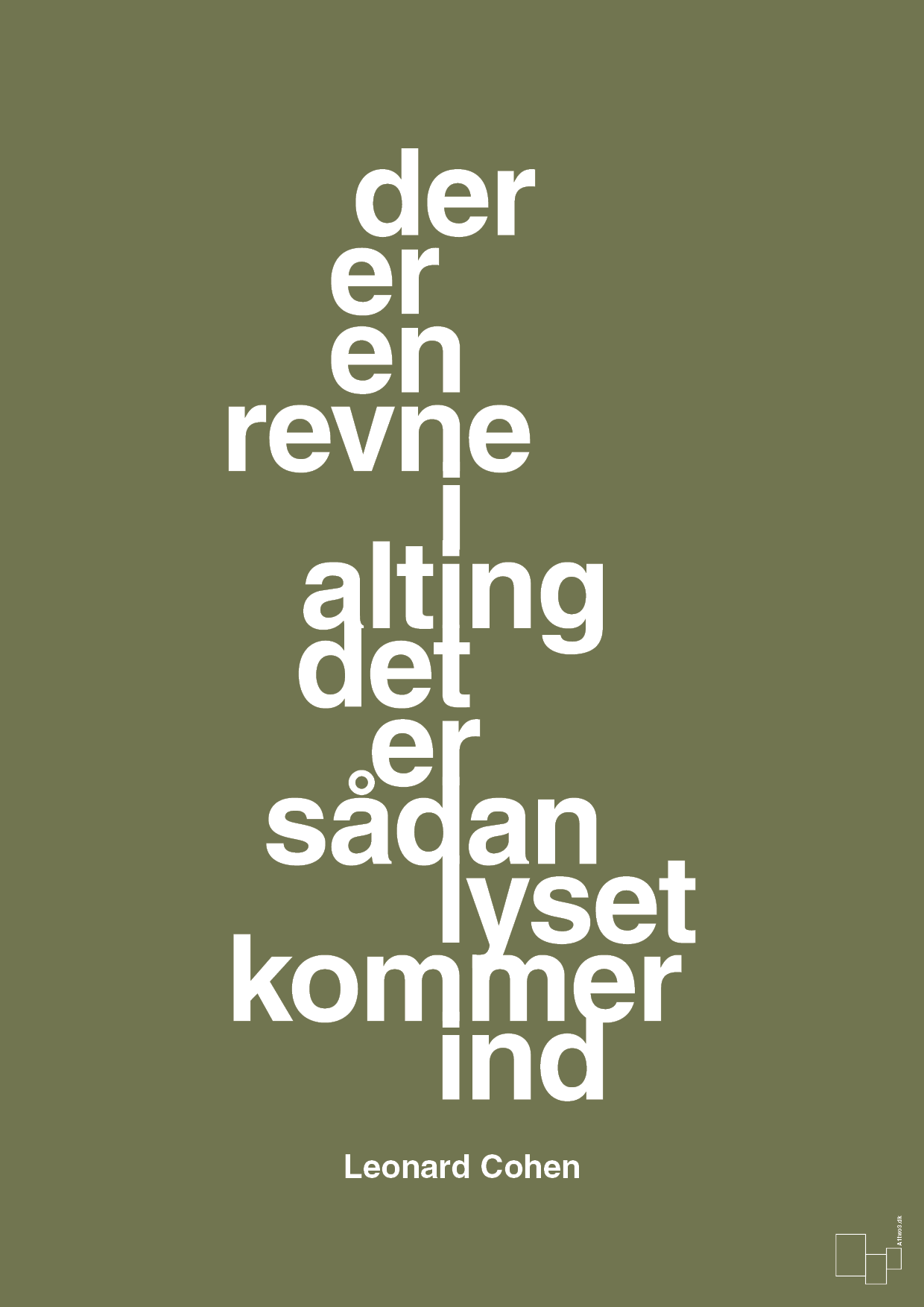 plakat: der er en revne i alting det er sådan lyset kommer ind - secret meadow-Musiker-A1two3