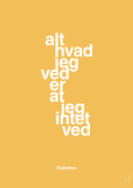 plakat: alt hvad jeg ved er at jeg intet ved - honeycomb-Filosof-A1two3
