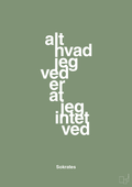 plakat: alt hvad jeg ved er at jeg intet ved - jade-Filosof-A1two3