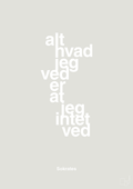 plakat: alt hvad jeg ved er at jeg intet ved - painters white-Filosof-A1two3