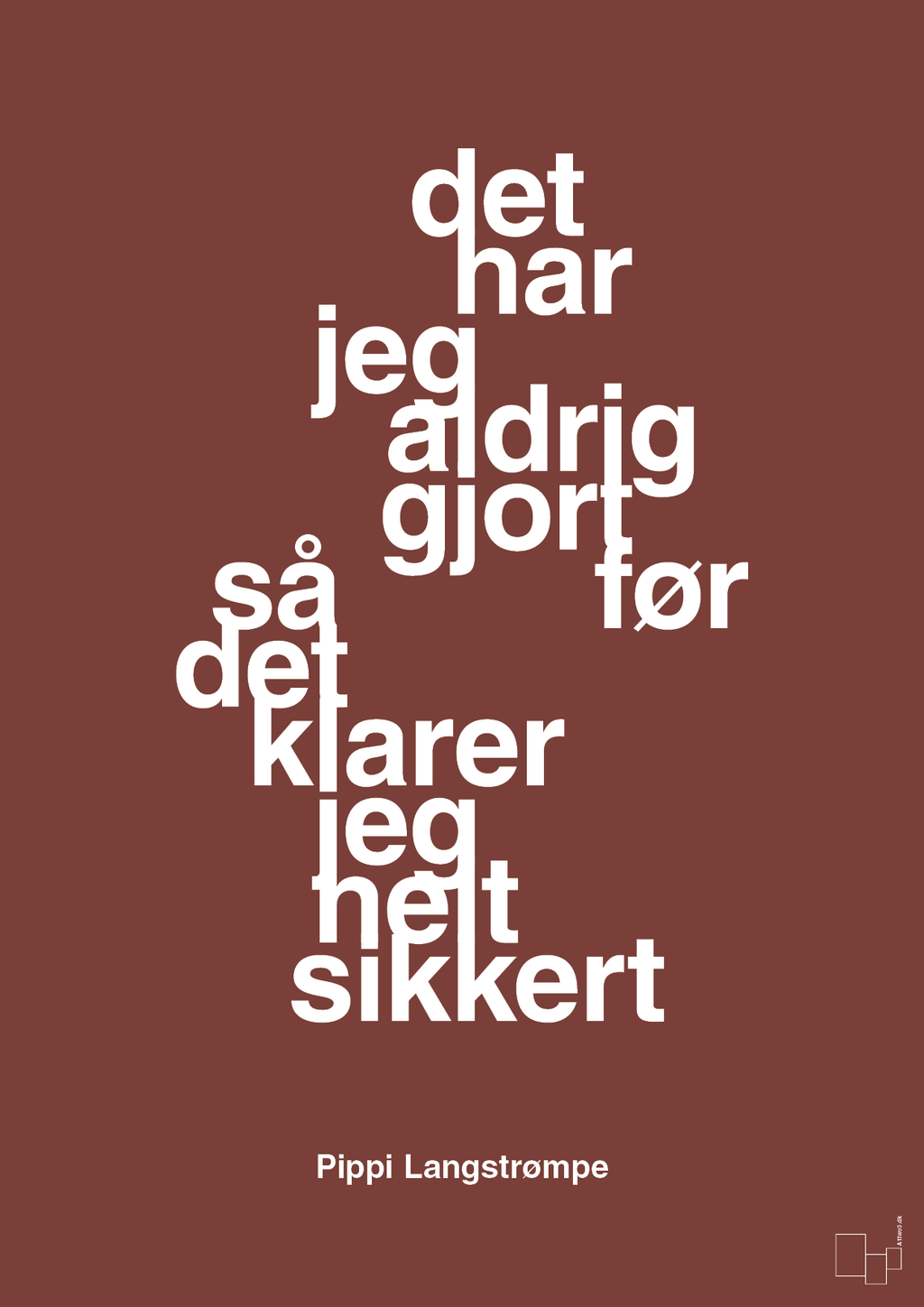 plakat: det har jeg aldrig gjort før så det klarer jeg helt sikkert - red pepper-Børnebogsfigur-A1two3