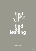 plakat: find ikke fejl find en løsning - battleship gray-Opfinder-A1two3