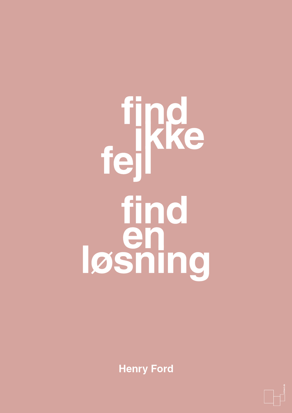 plakat: find ikke fejl find en løsning - bubble shell-Opfinder-A1two3
