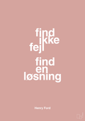 plakat: find ikke fejl find en løsning - bubble shell-Opfinder-A1two3