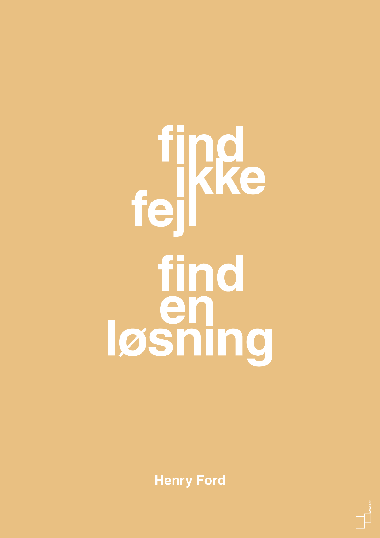 plakat: find ikke fejl find en løsning - charismatic-Opfinder-A1two3