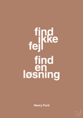 plakat: find ikke fejl find en løsning - cider spice-Opfinder-A1two3