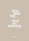 plakat: find ikke fejl find en løsning - creamy mushroom-Opfinder-A1two3