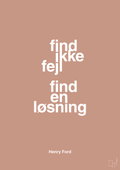 plakat: find ikke fejl find en løsning - powder-Opfinder-A1two3