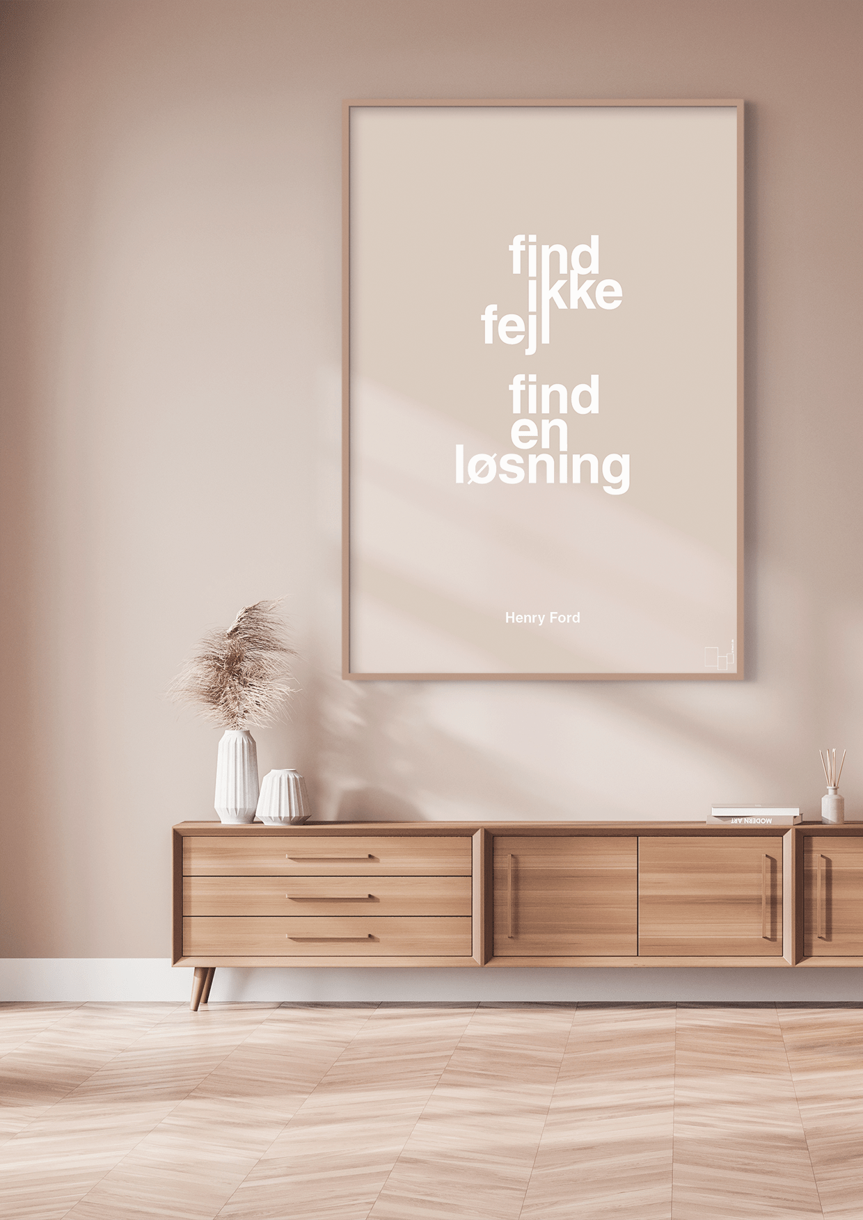 plakat: find ikke fejl find en løsning - battleship gray-Opfinder-A1two3