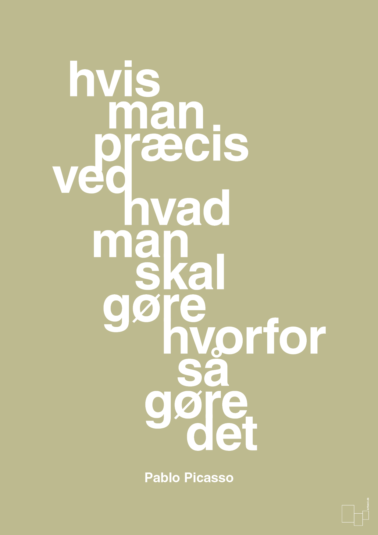 plakat: hvis man præcis ved hvad man skal gøre hvorfor så gøre det - back to nature-Kunstner-A1two3