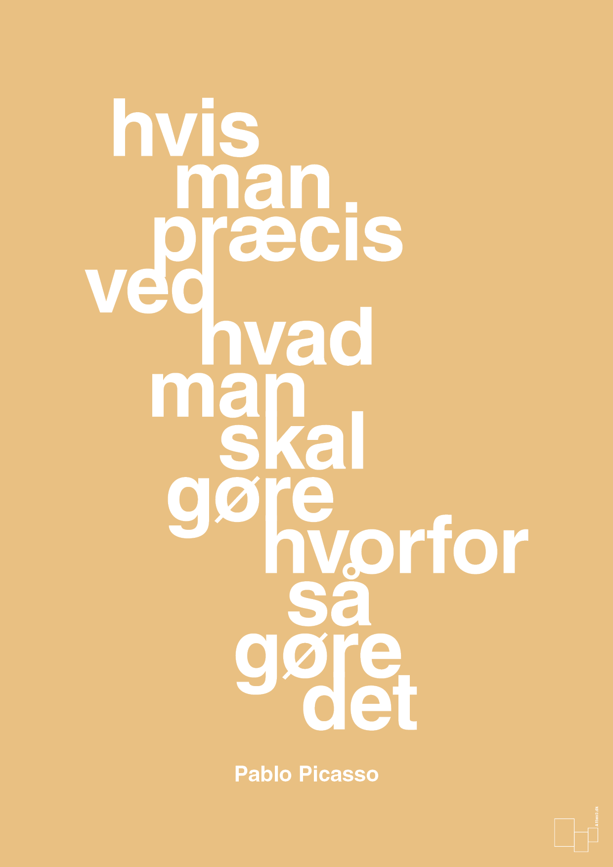 plakat: hvis man præcis ved hvad man skal gøre hvorfor så gøre det - charismatic-Kunstner-A1two3