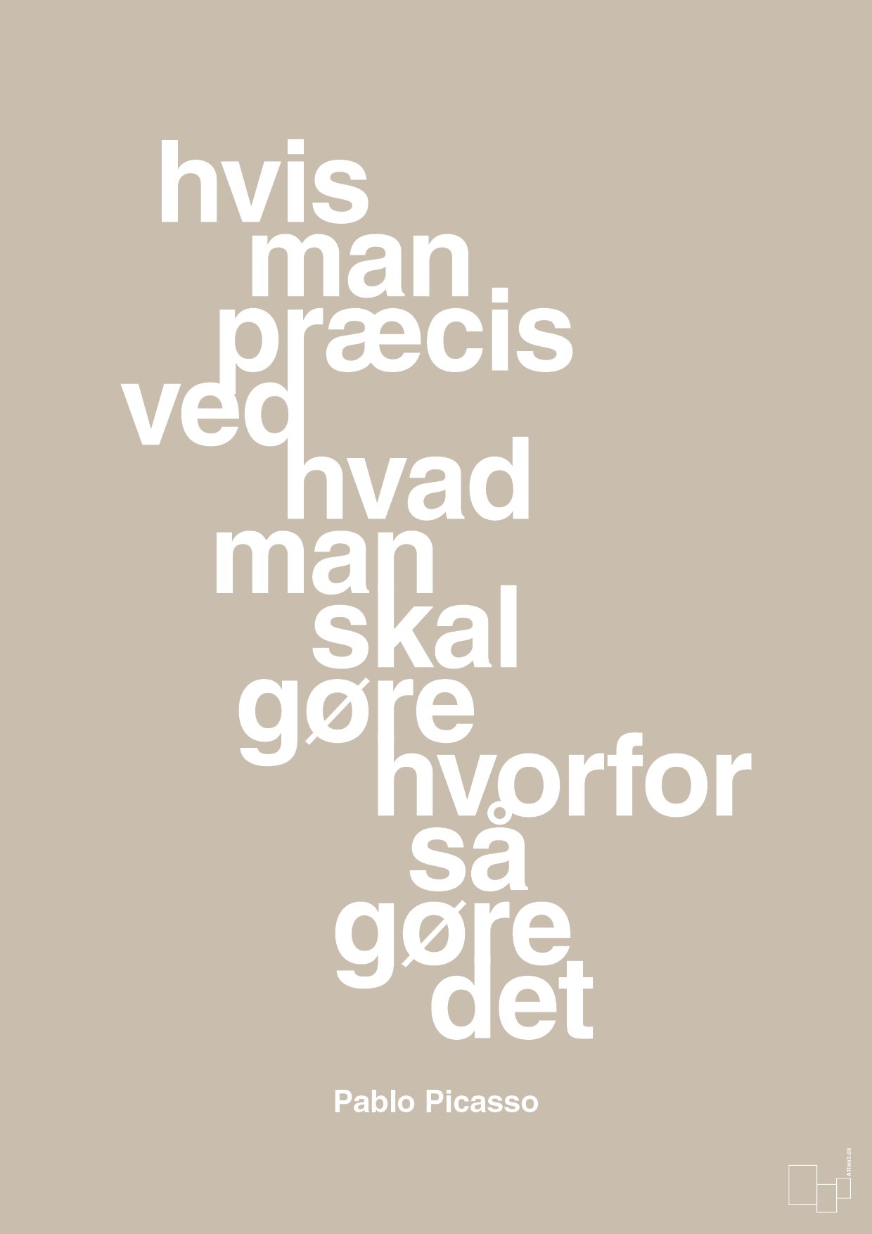 plakat: hvis man præcis ved hvad man skal gøre hvorfor så gøre det - creamy mushroom-Kunstner-A1two3