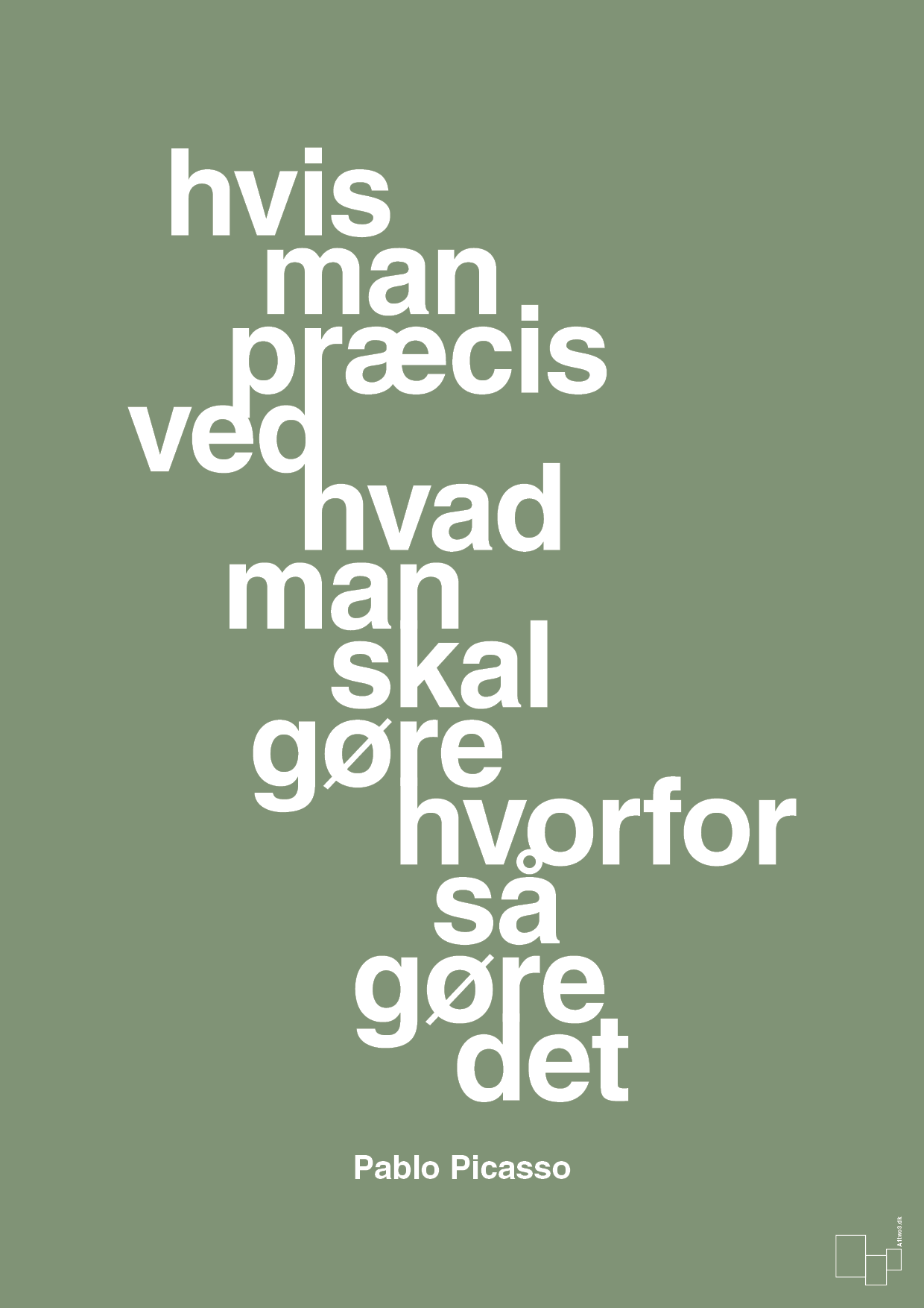 plakat: hvis man præcis ved hvad man skal gøre hvorfor så gøre det - jade-Kunstner-A1two3