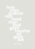 plakat: hvis man præcis ved hvad man skal gøre hvorfor så gøre det - painters white-Kunstner-A1two3