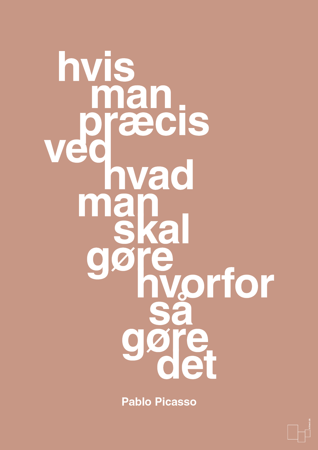 plakat: hvis man præcis ved hvad man skal gøre hvorfor så gøre det - powder-Kunstner-A1two3