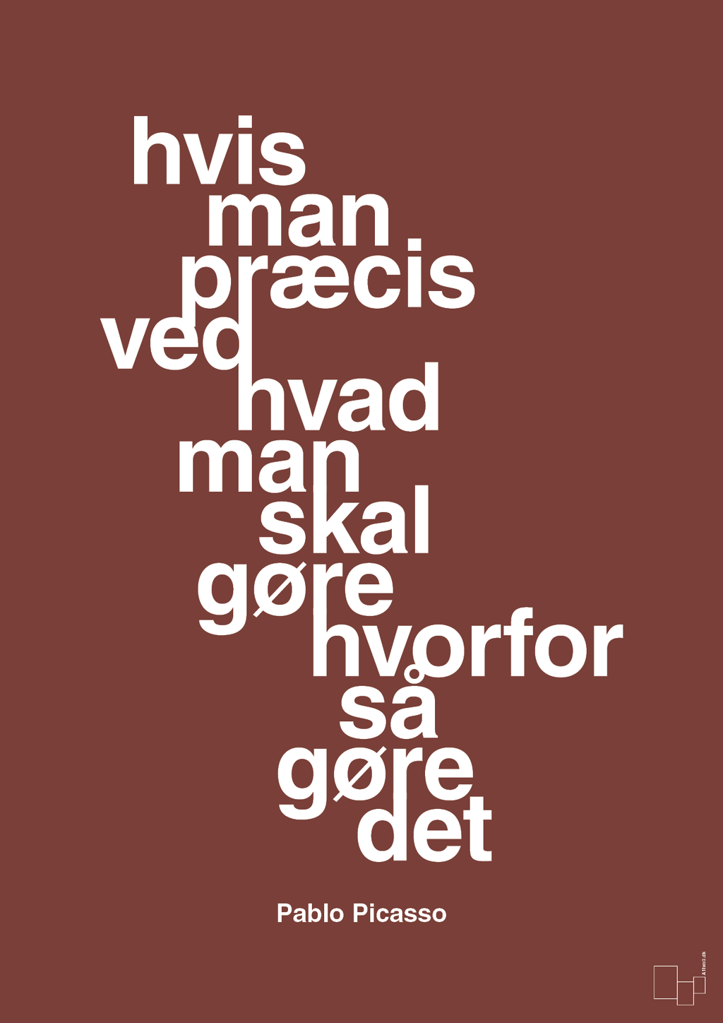 plakat: hvis man præcis ved hvad man skal gøre hvorfor så gøre det - red pepper-Kunstner-A1two3