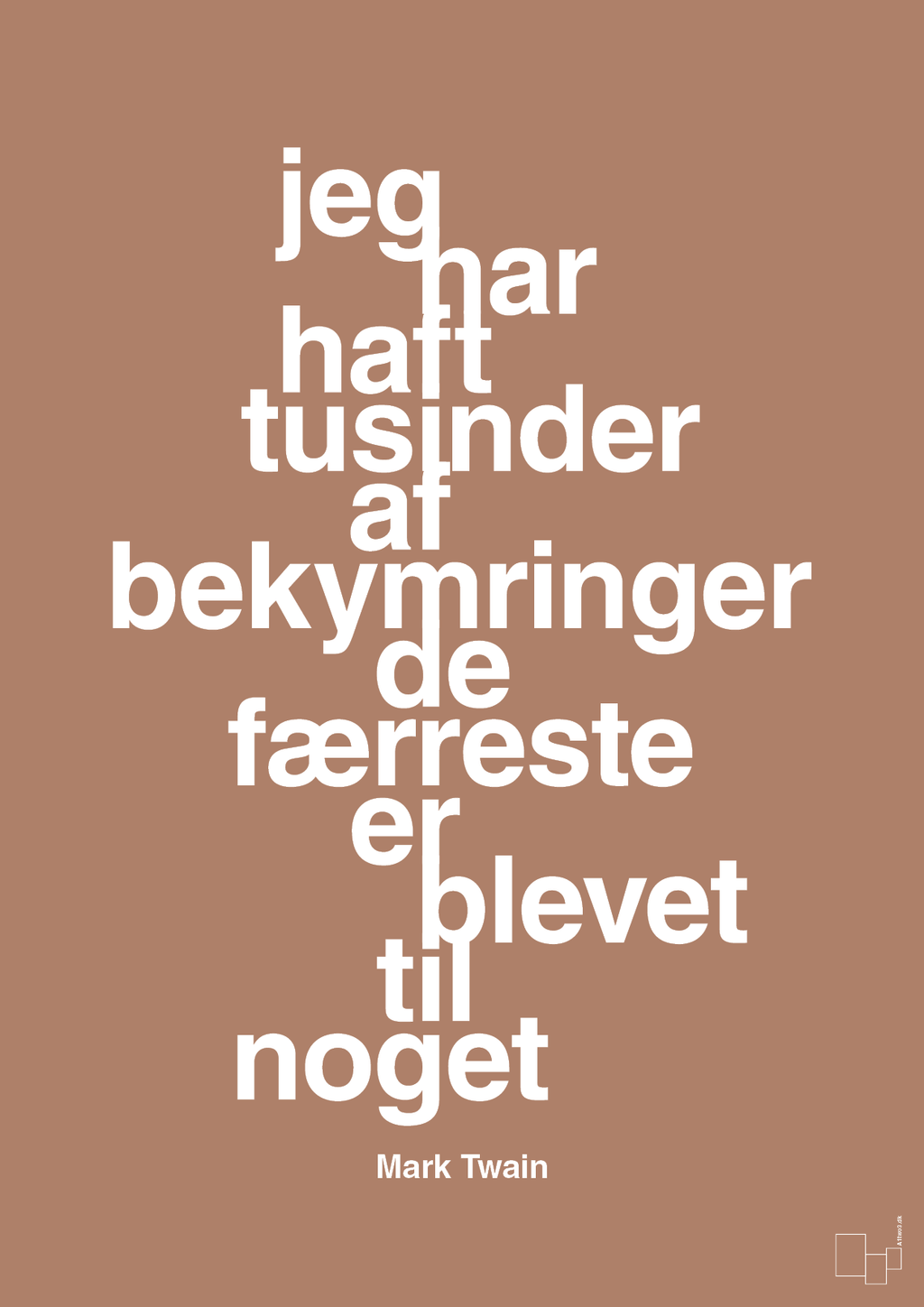 plakat: jeg har haft tusinder af bekymringer de færreste er blevet til noget - cider spice-Forfatter-A1two3