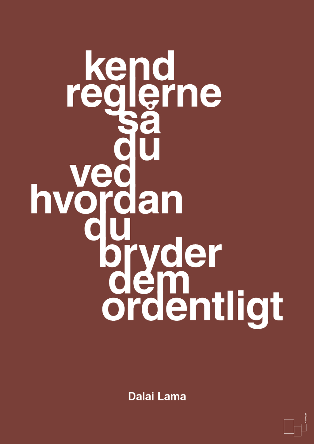 plakat: kend reglerne så du ved hvordan du bryder dem ordentligt - red pepper-Religion-A1two3
