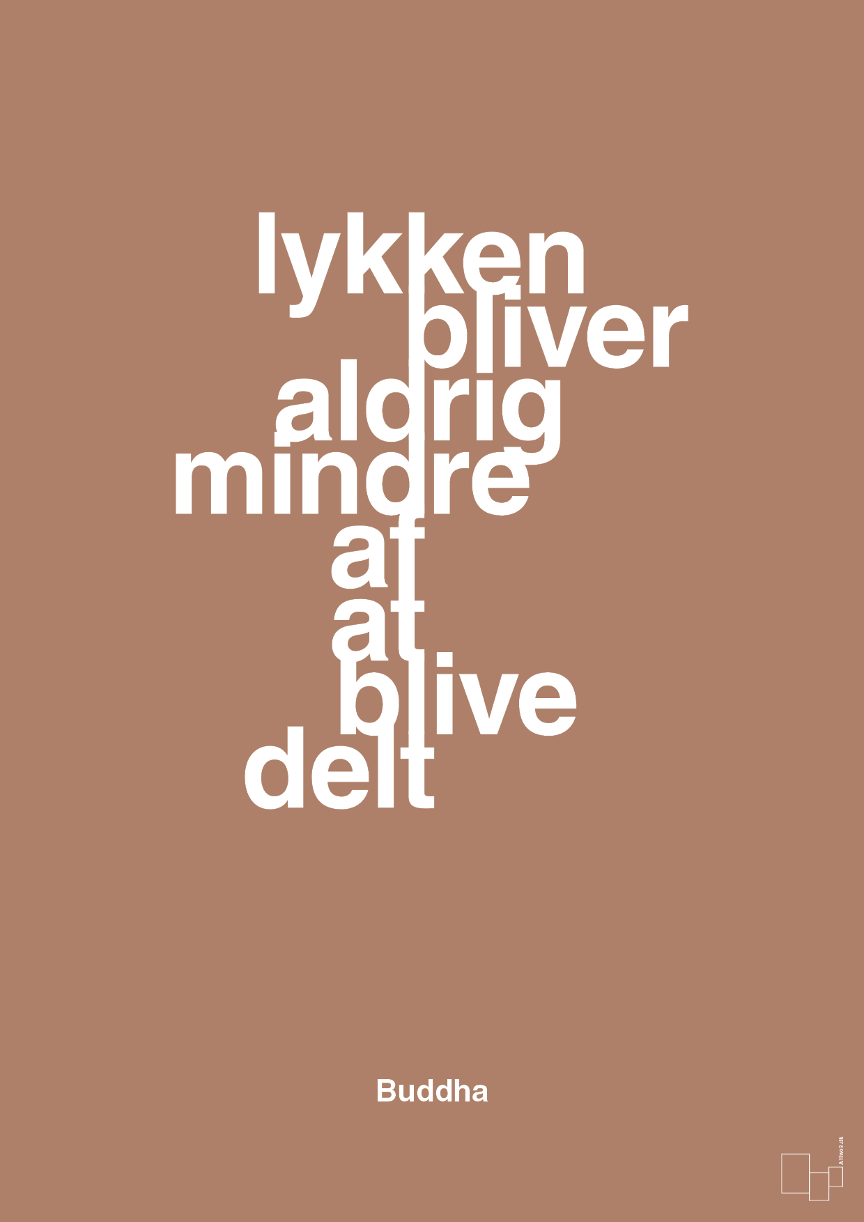 plakat: lykken bliver aldrig mindre af at blive delt - cider spice-Religion-A1two3