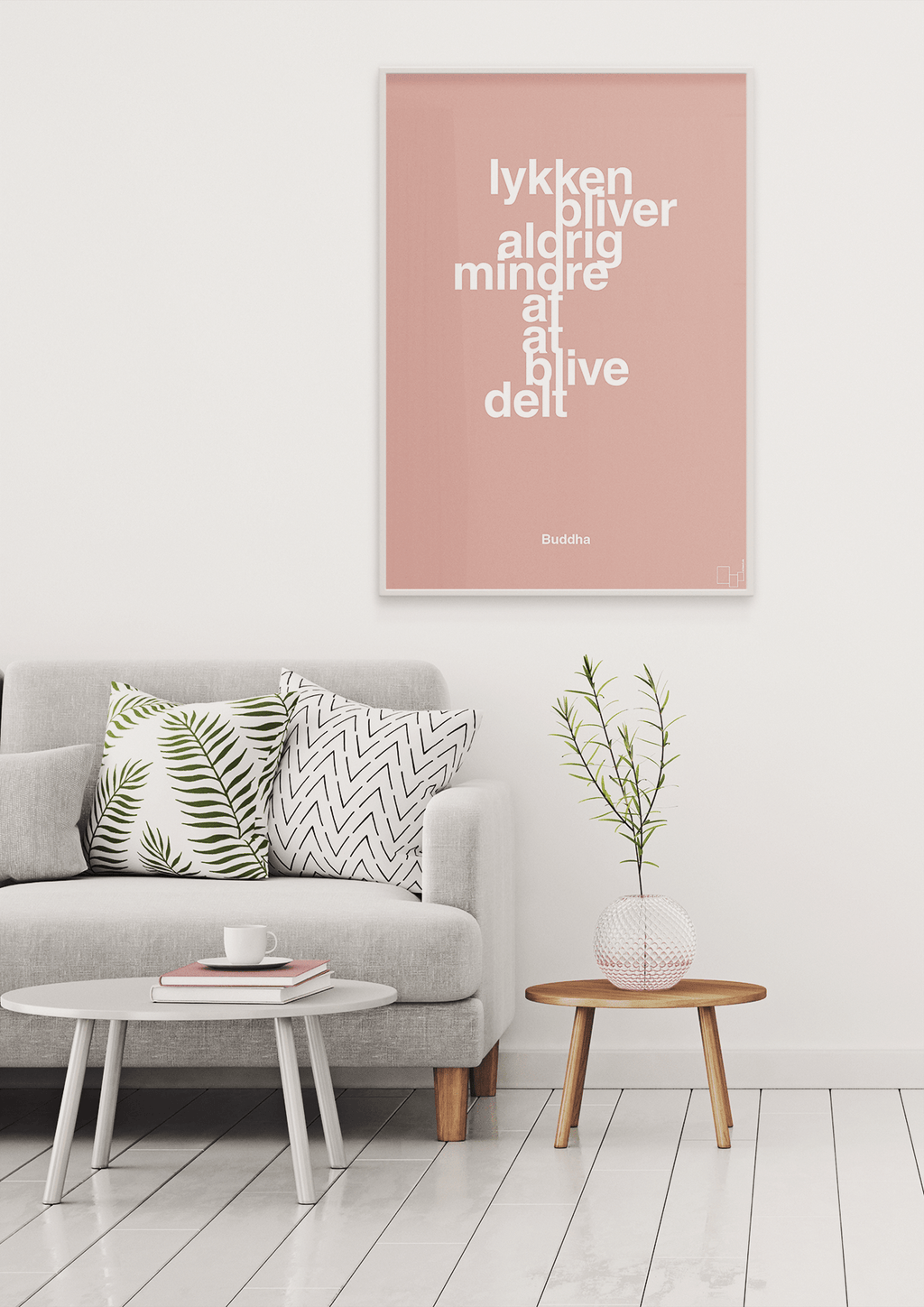 plakat: lykken bliver aldrig mindre af at blive delt - jade-Religion-A1two3