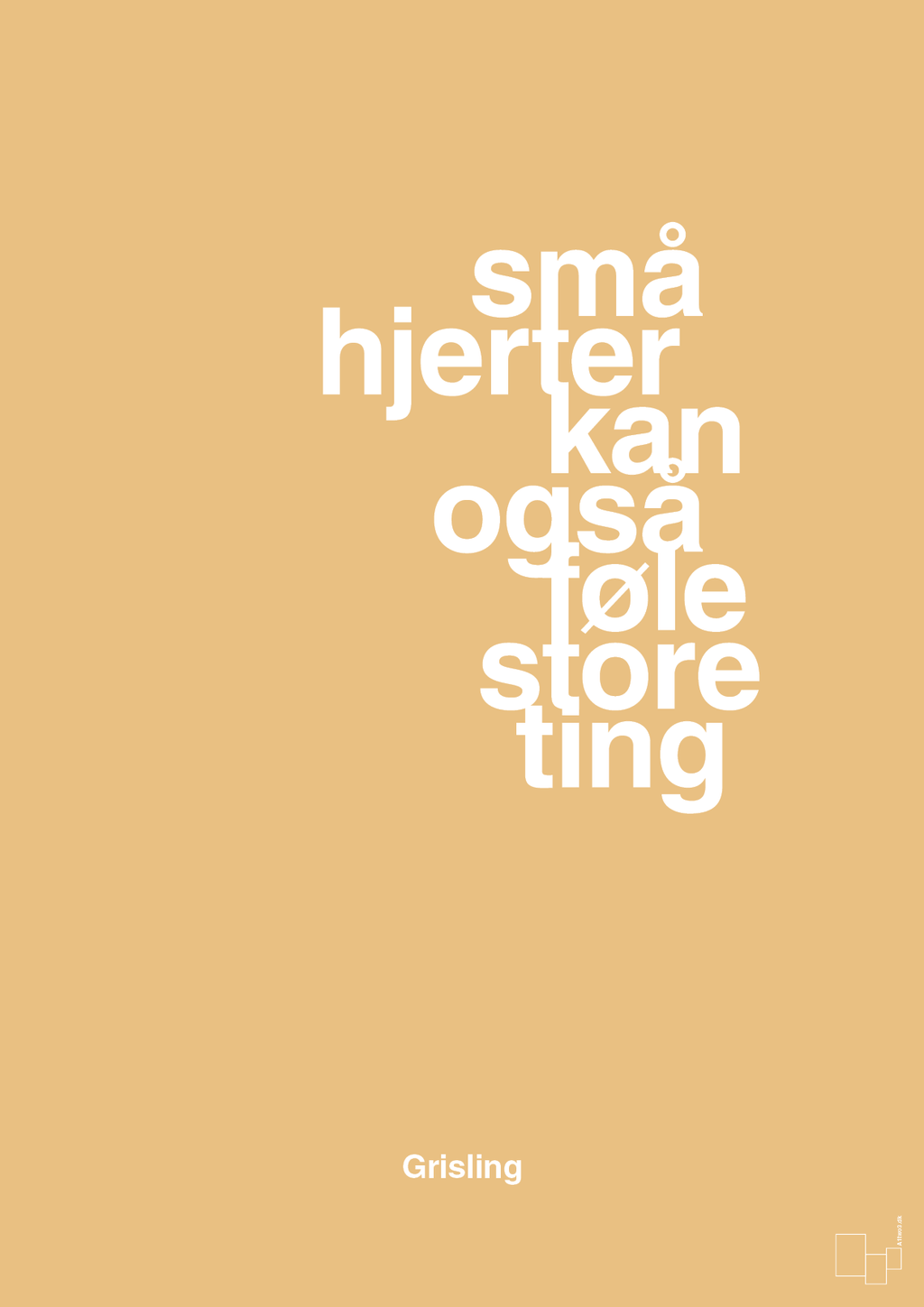 plakat: små hjerter kan også føle store ting - charismatic-Børnebogsfigur-A1two3
