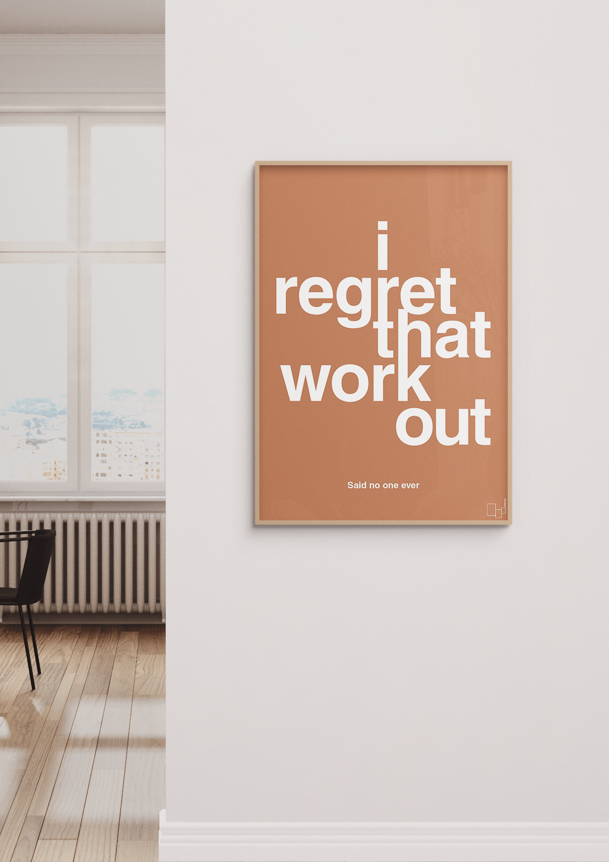 plakat: i regret that workout - plum-Said no one ever-A1two3