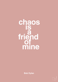 plakat: chaos is a friend of mine - bubble shell-Musiker-A1two3