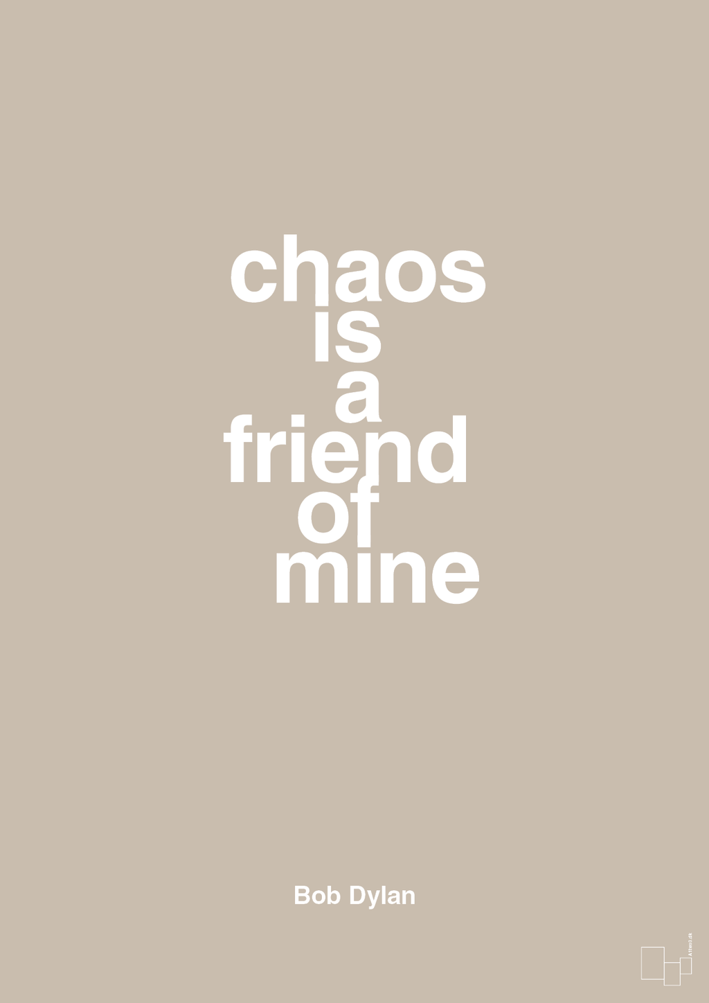 plakat: chaos is a friend of mine - creamy mushroom-Musiker-A1two3