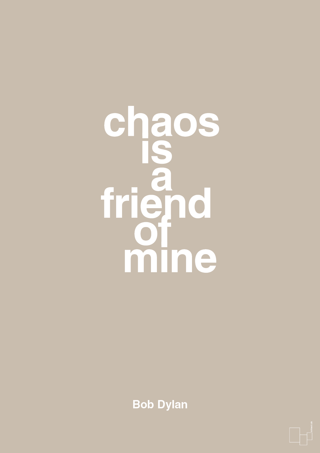 plakat: chaos is a friend of mine - creamy mushroom-Musiker-A1two3