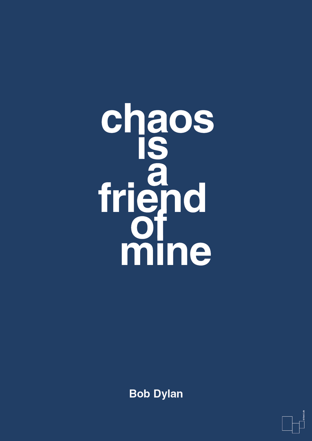 plakat: chaos is a friend of mine - lapis blue-Musiker-A1two3